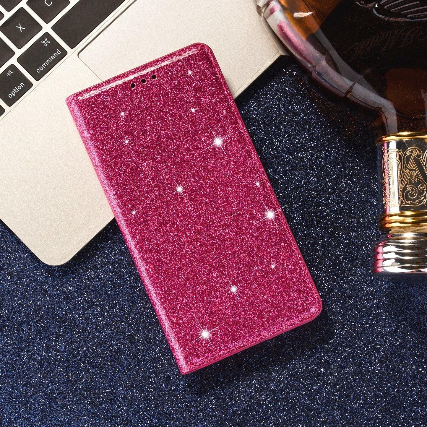 Glitter Leather Magnetic Flip Case for iPhone 14/13/12/11