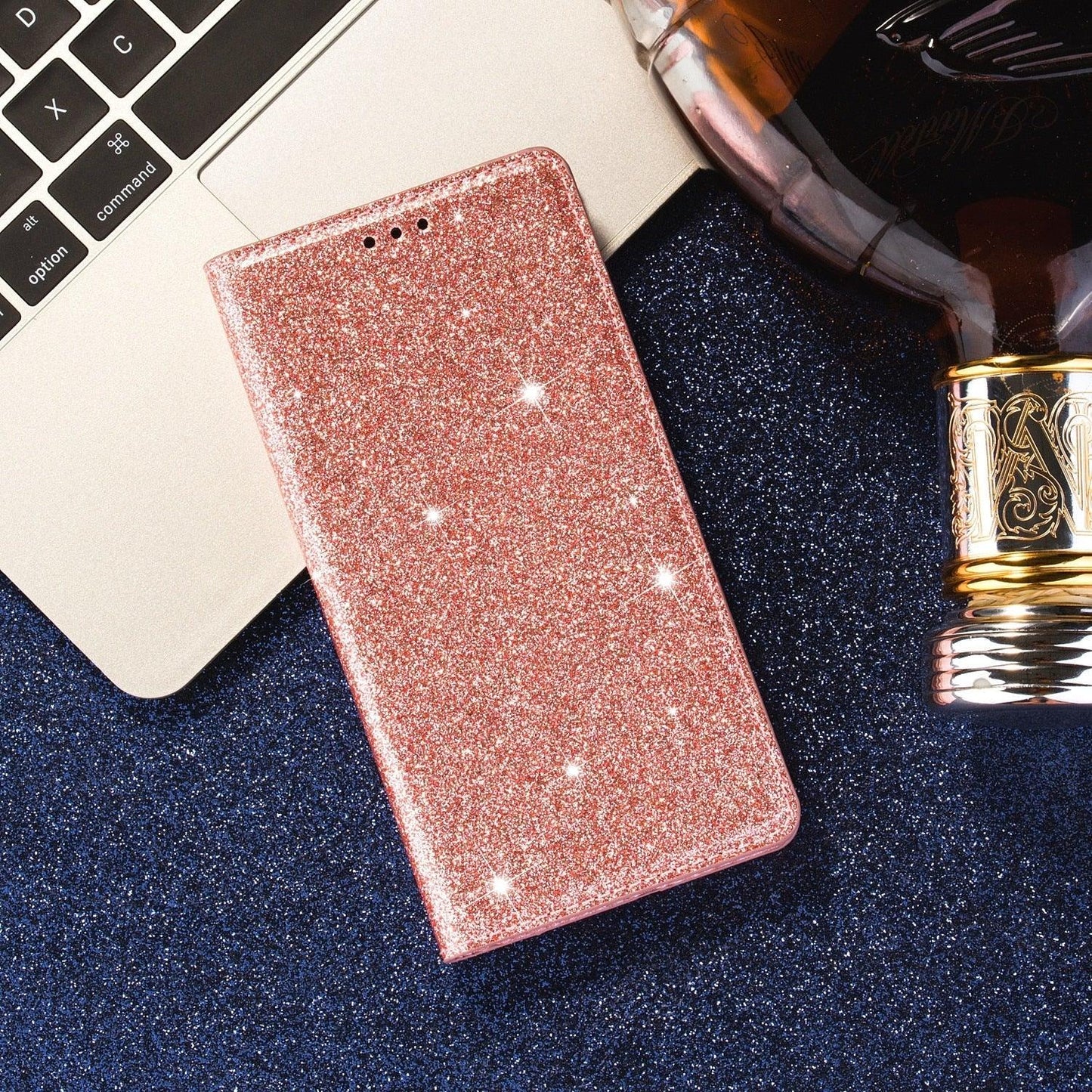 Glitter Leather Magnetic Flip Case for iPhone 14/13/12/11