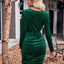 Glitter Ruched Cowl Neck Wrap Dress - Korvel