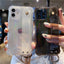 Glitter Wrist Strap Transparent Shockproof Phone Case for iPhone