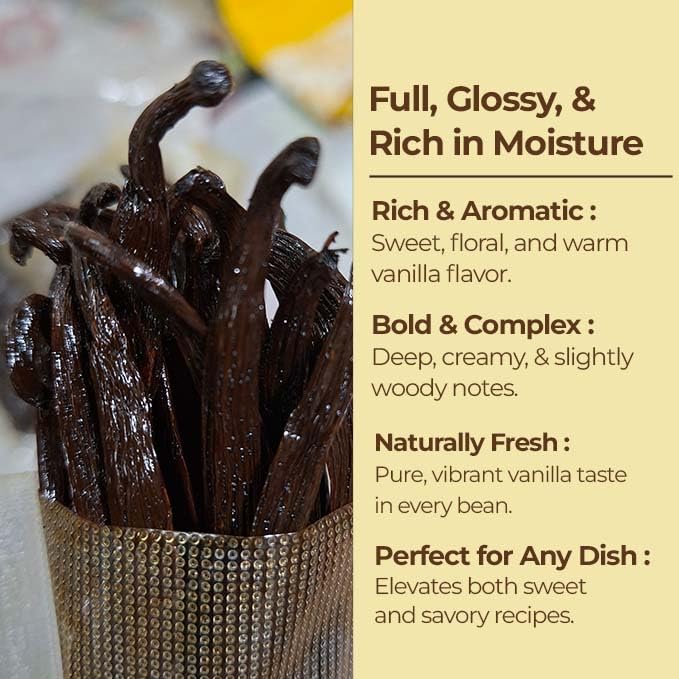 Premium Ugandan Vanilla Bean Pods – Bulk 1 lb