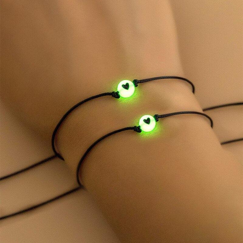 Ensemble de Bracelets Lumineux d'Amitié pour Couples et Amis
