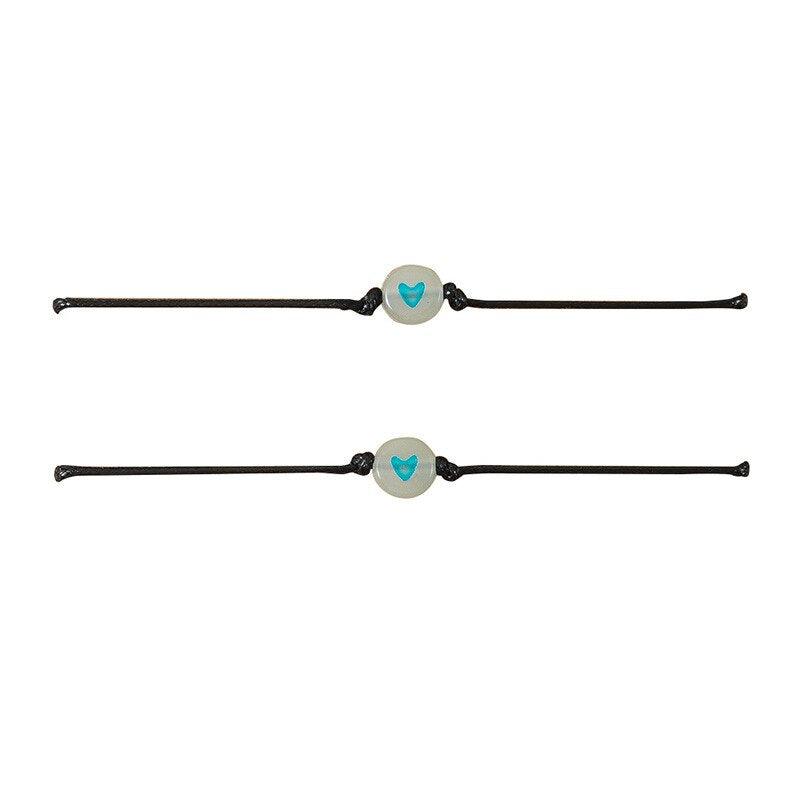 Ensemble de Bracelets Lumineux d'Amitié pour Couples et Amis