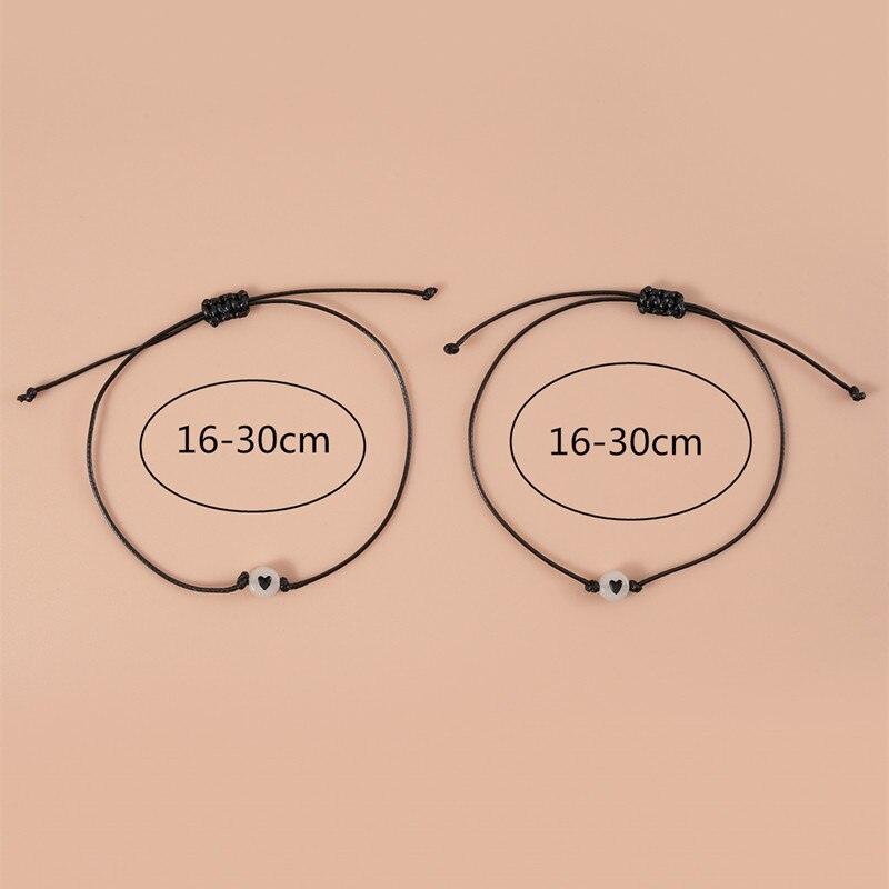 Ensemble de Bracelets Lumineux d'Amitié pour Couples et Amis