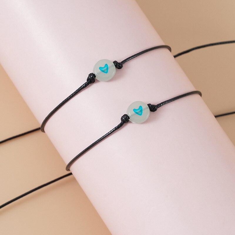 Ensemble de Bracelets Lumineux d'Amitié pour Couples et Amis