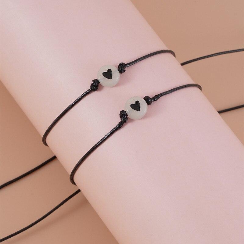 Ensemble de Bracelets Lumineux d'Amitié pour Couples et Amis