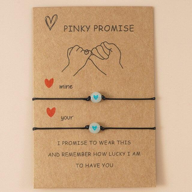 Ensemble de Bracelets Lumineux d'Amitié pour Couples et Amis