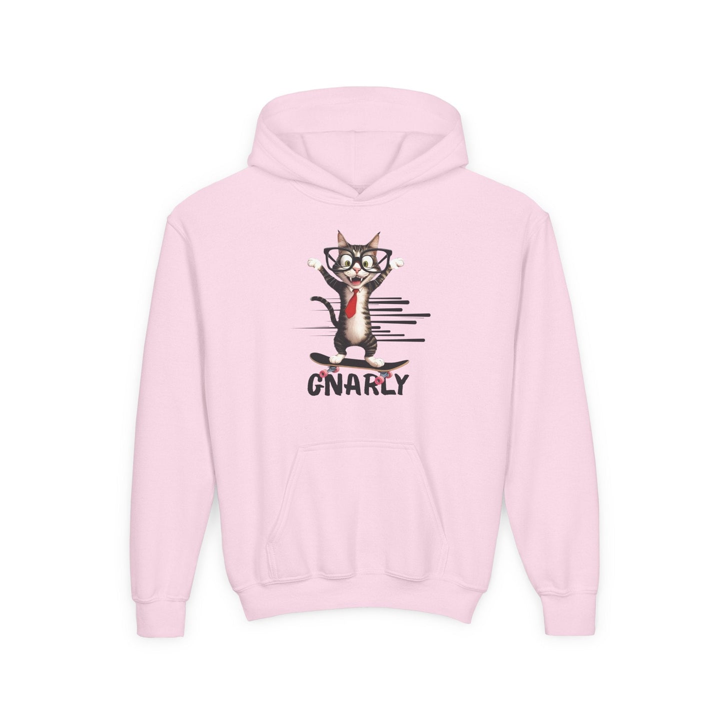 Whimsical Cat Youth Hoodie - Fun & Stylish Sweatshirt for Kids - Korvel