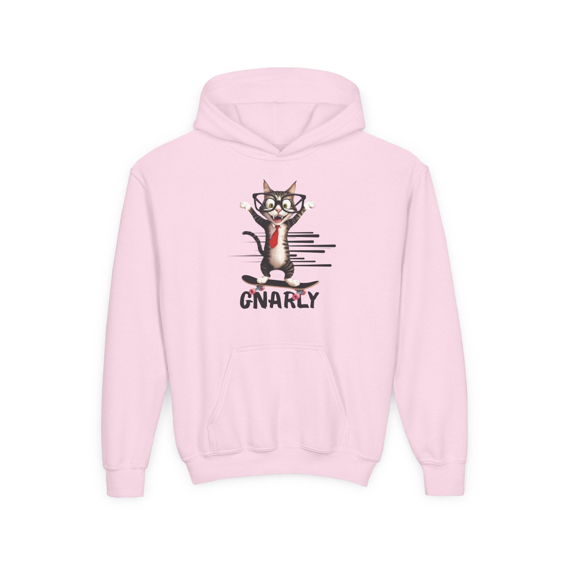 Whimsical Cat Youth Hoodie - Fun & Stylish Sweatshirt for Kids - Korvel