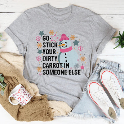 Ve a meter tu zanahoria sucia en la camiseta de otra persona