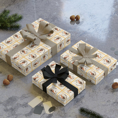 Papier d'emballage d'anniversaire Golden Cat Lady