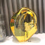 Golden Acrylic Clutch Bag - Luxury Evening Handbag