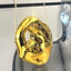Golden Acrylic Clutch Bag - Luxury Evening Handbag