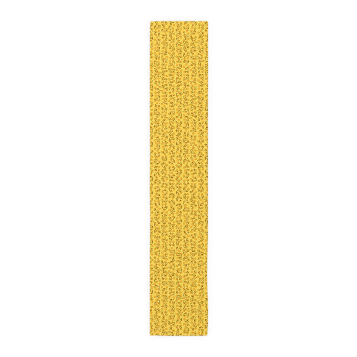 Golden Purr Cat Table Runner – Minimalist Line Art Design