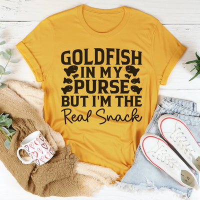 T-shirt Goldfish Dans Mon Sac Mais Je Suis La Vraie Collation