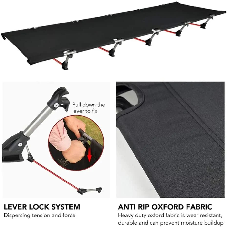 Cama de Camping Plegable Premium para Máximo Confort