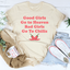 Camiseta Las chicas buenas van al cielo Las chicas malas van a Chilis