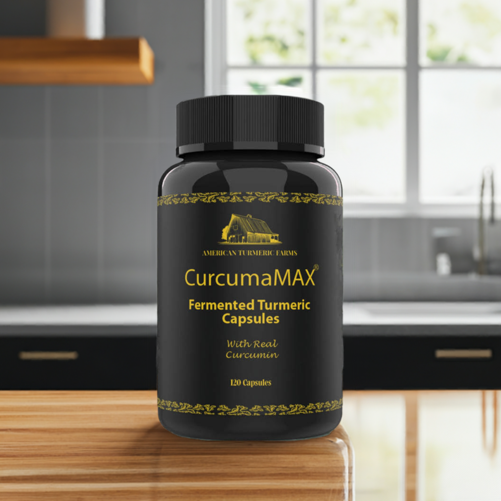 CurcumaMAX Fermented Turmeric Capsules - Boost Your Vitality with 6X Curcumin - 120 capsules - Korvel