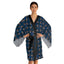 Gothic Clown Cat Print Long Sleeve Kimono Robe