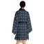 Gothic Clown Cat Print Long Sleeve Kimono Robe