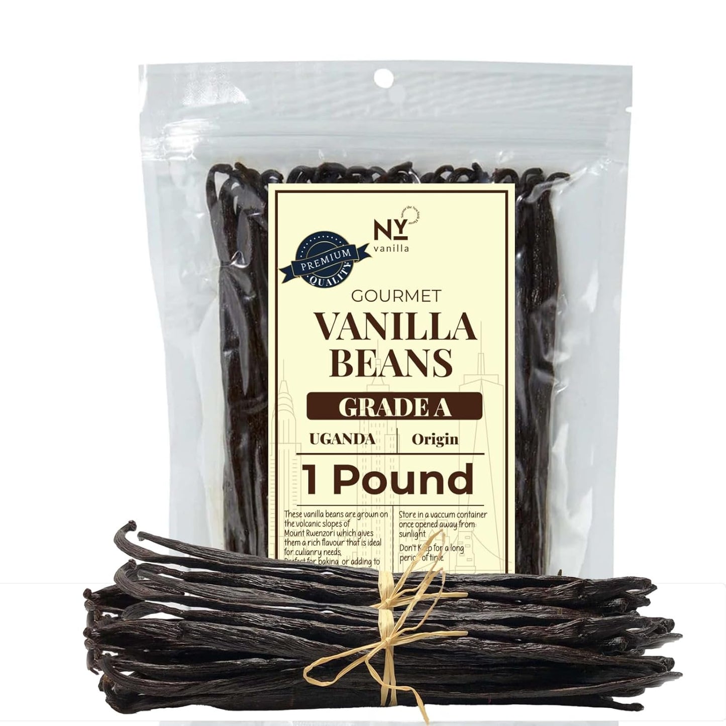 Premium Ugandan Vanilla Bean Pods – Bulk 1 lb