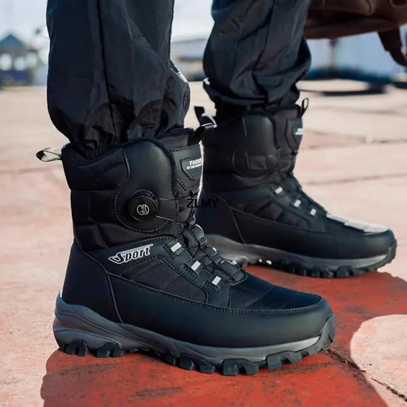 Bottes de neige chaudes pour hommes pour les aventures d'hiver