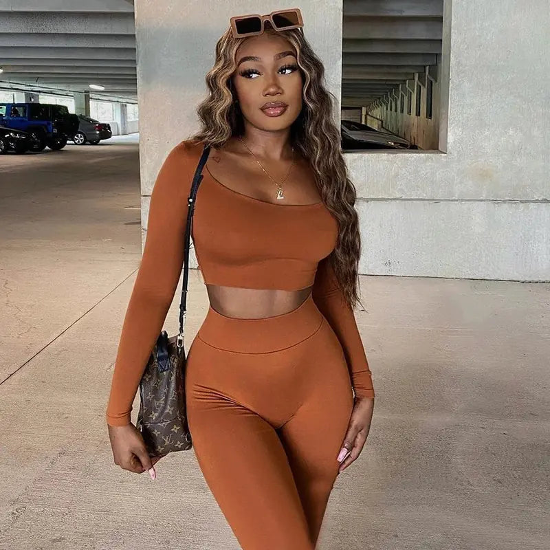 Premium Gym Crop Tank Top and Leggings Set