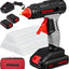 Cordless 20V Hot Melt Glue Gun Kit with Rechargeable Batteries