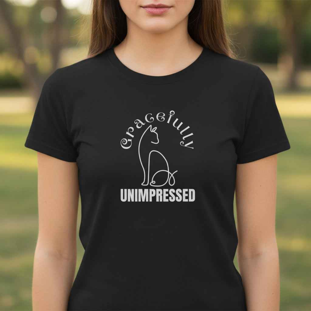 Camiseta para Mujeres Gracefully Unimpressed – Look Suave, Estado de Ánimo Agudo