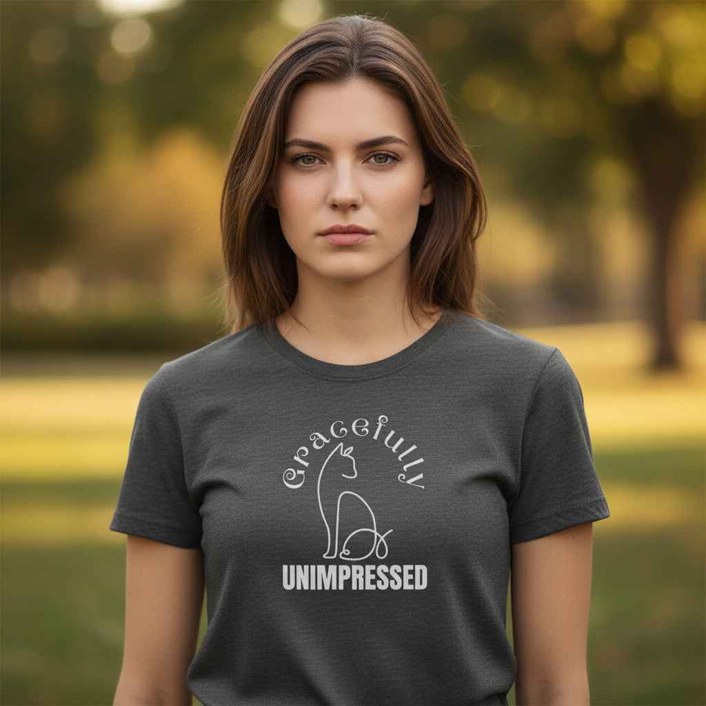 Camiseta para Mujeres Gracefully Unimpressed – Look Suave, Estado de Ánimo Agudo