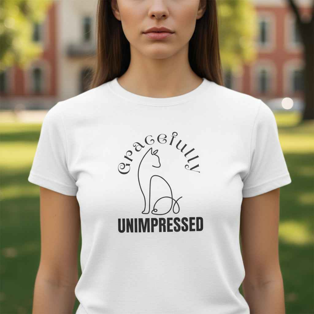 Camiseta para Mujeres Gracefully Unimpressed – Look Suave, Estado de Ánimo Agudo