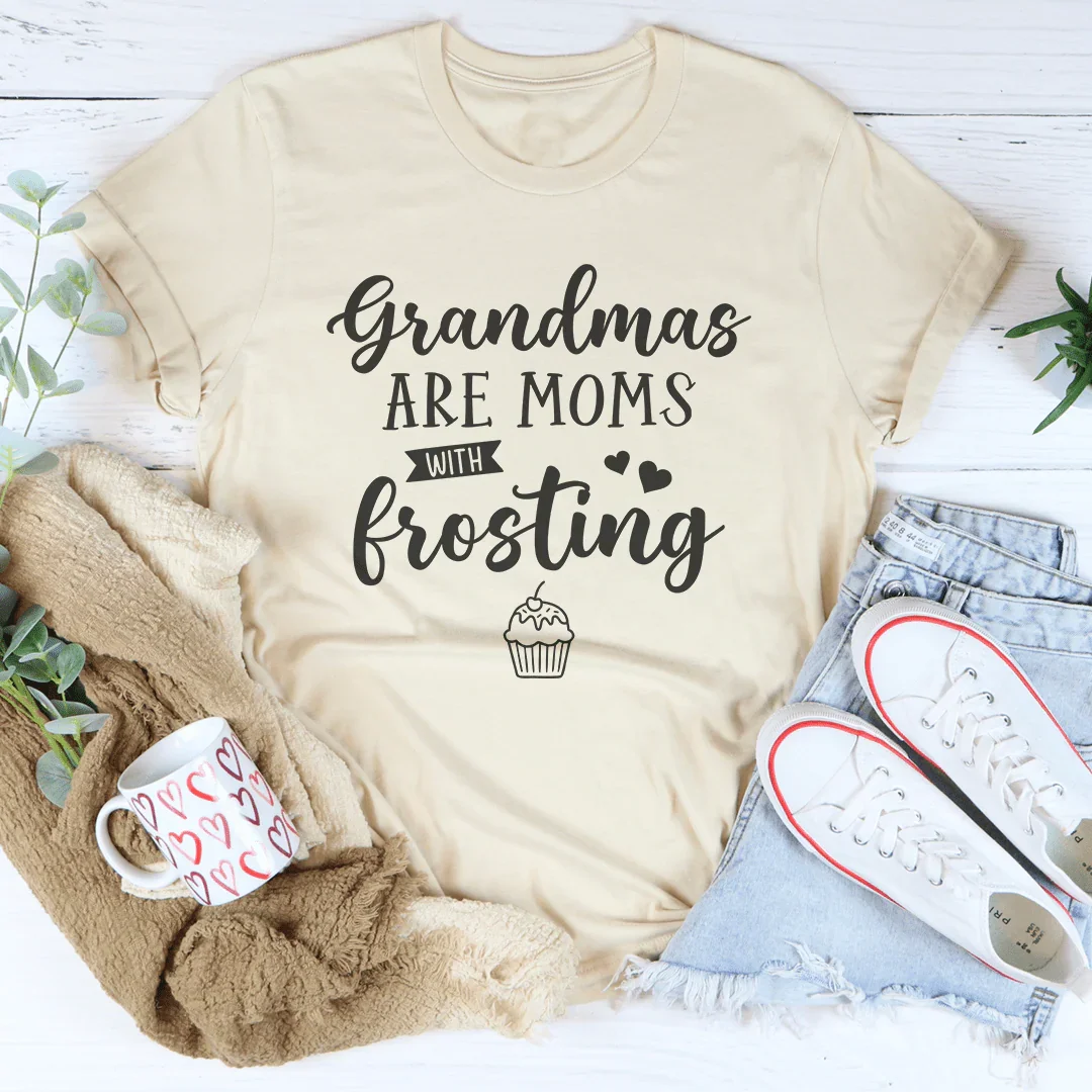 Las abuelas son mamás con camiseta glaseada
