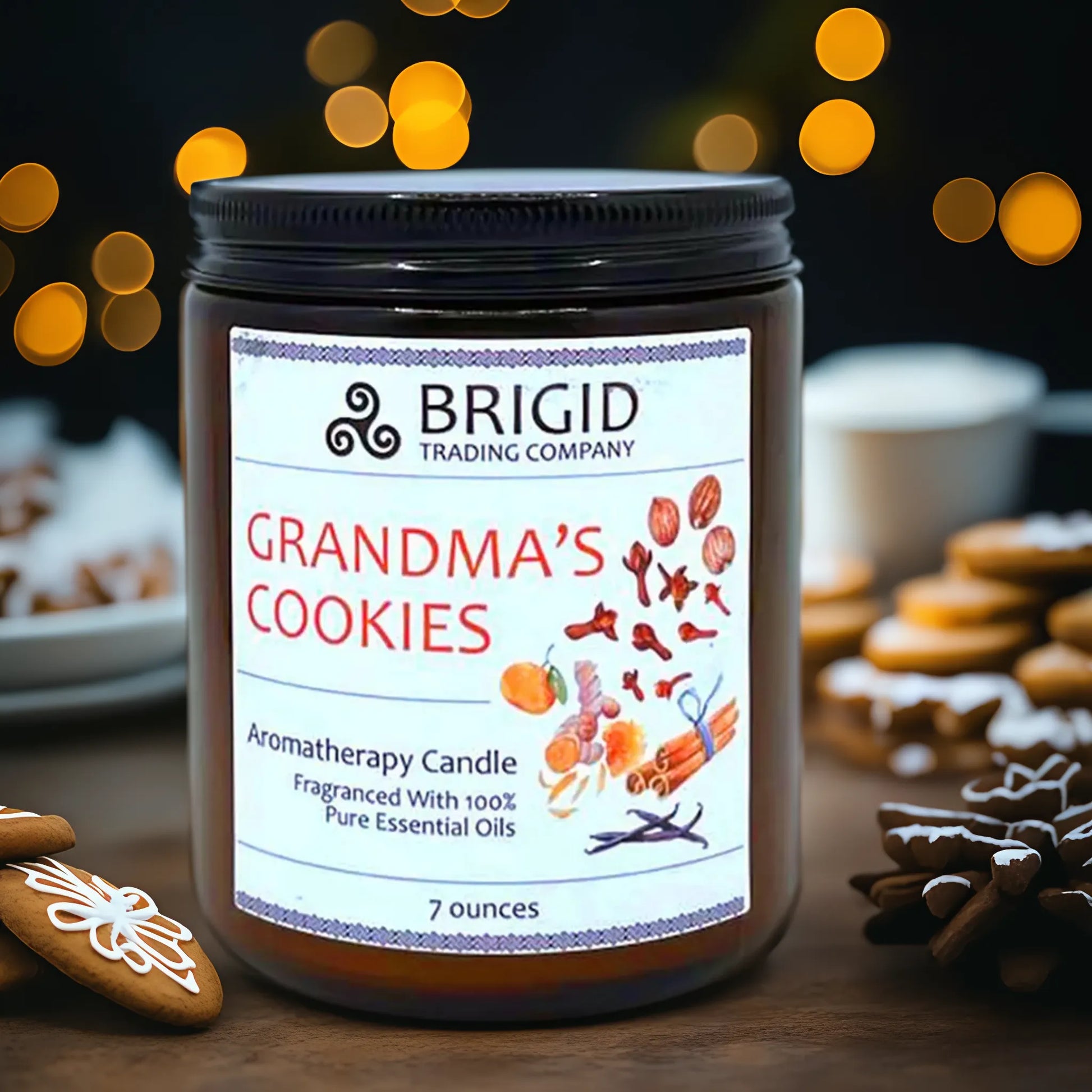 Warm Embrace Soy Wax Candle - Spiced Cookies with Vanilla & Citrus - Korvel