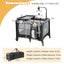 Multi-Functional Baby Playpen with Mattress and Changing Table - Gray