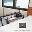 Multi-Functional Baby Playpen with Mattress and Changing Table - Gray