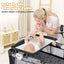 Multi-Functional Baby Playpen with Mattress and Changing Table - Gray