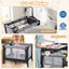 Multi-Functional Baby Playpen with Mattress and Changing Table - Gray