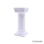 Bush Style 5" Grecian Pillars - White - Pack of 36