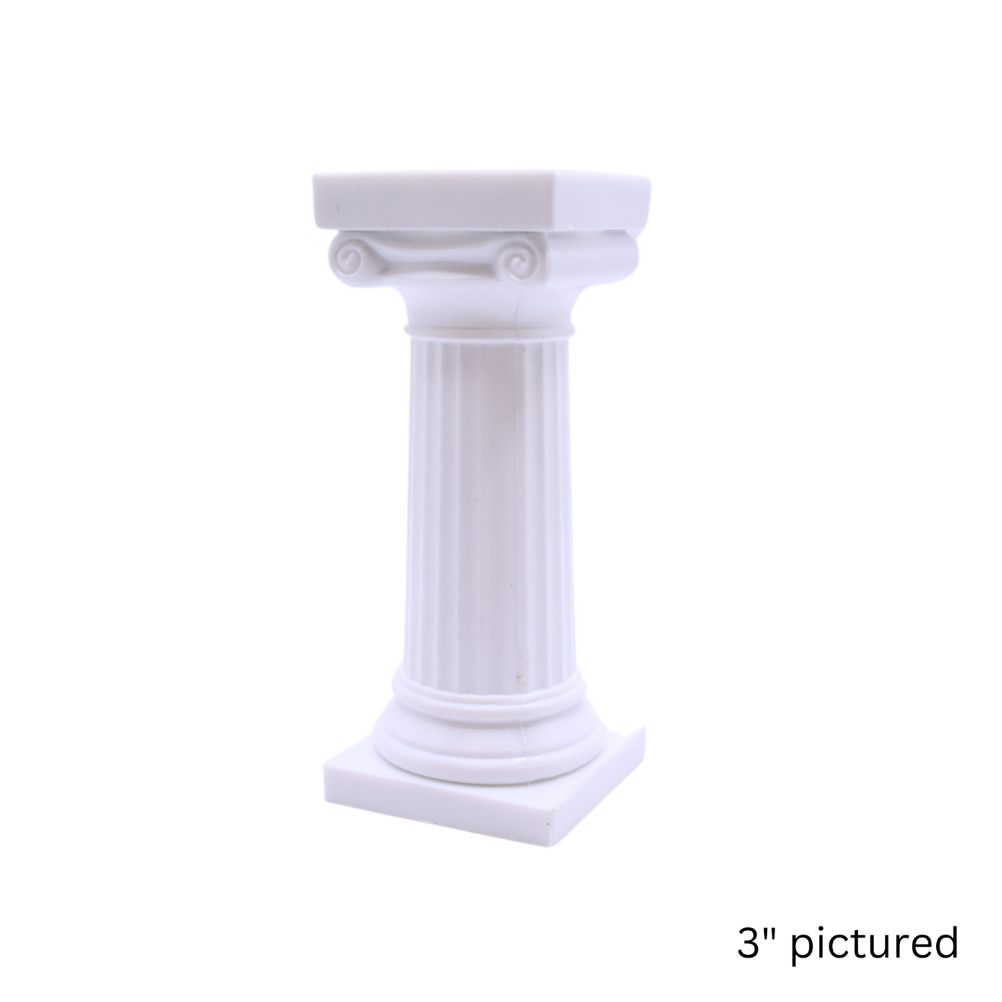 Bush Style 5" Grecian Pillars - White - Pack of 36