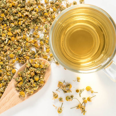 Greek Chamomile Tea – Wildcrafted Whole Flowers from Magnesia (2.2 oz)