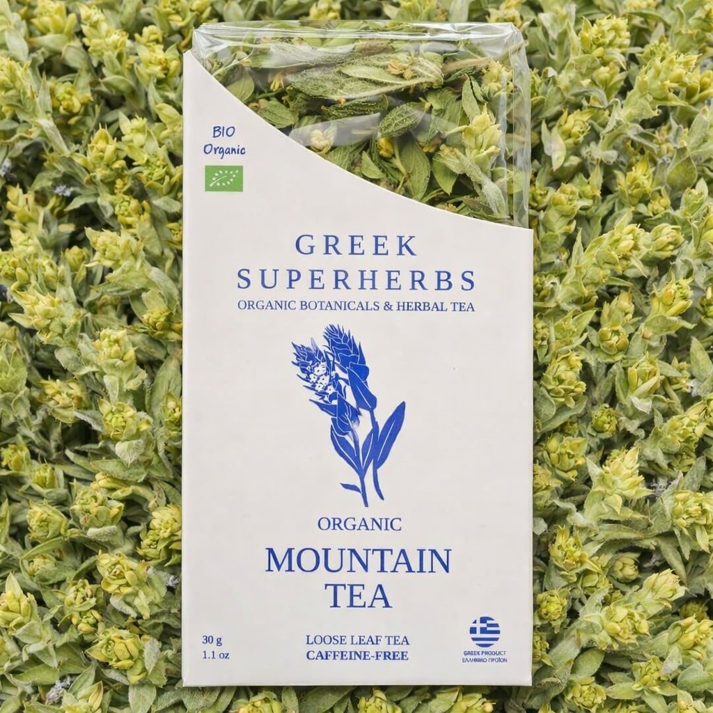 Premium Greek Mountain Tea – Wildcrafted Sideritis Scardica (Loose Leaf)