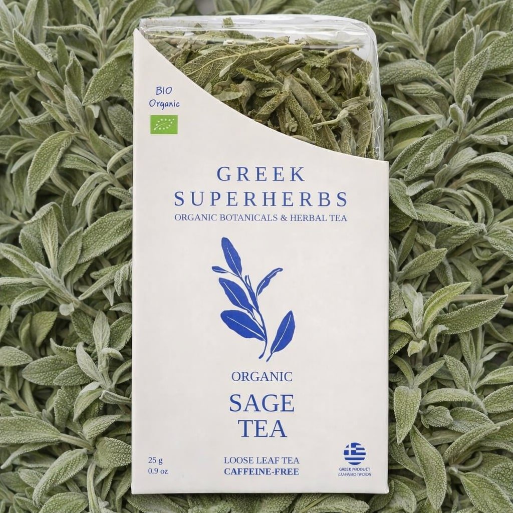 Wildcrafted Greek Sage Tea – Premium Loose Leaf from Crete