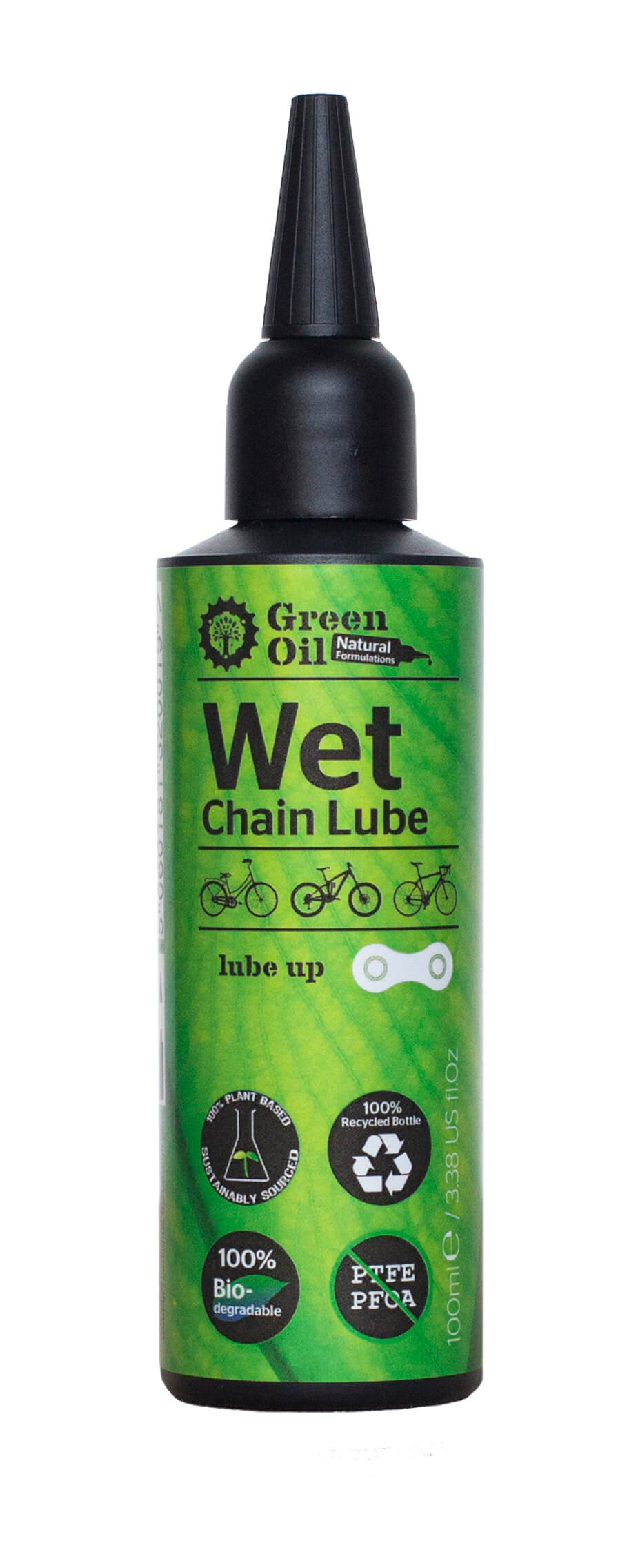 Green Oil - Wet Chain Lube - Wet & Dry Conditions - Korvel