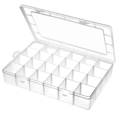 Adjustable Plastic Organizer Box for Jewelry & Crafts