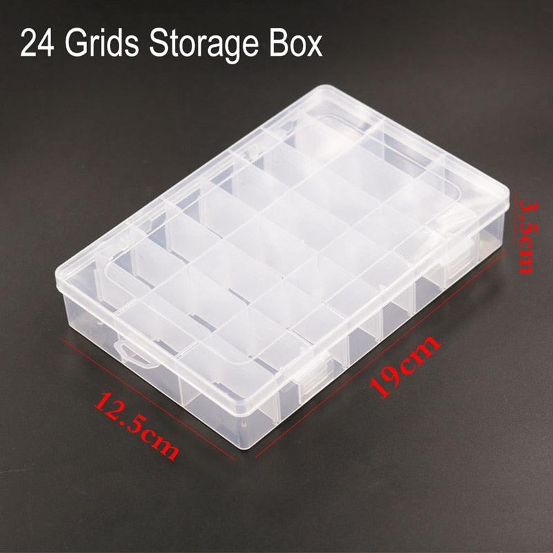 Caja Organizadora Plástica Ajustable para Joyería y Manualidades