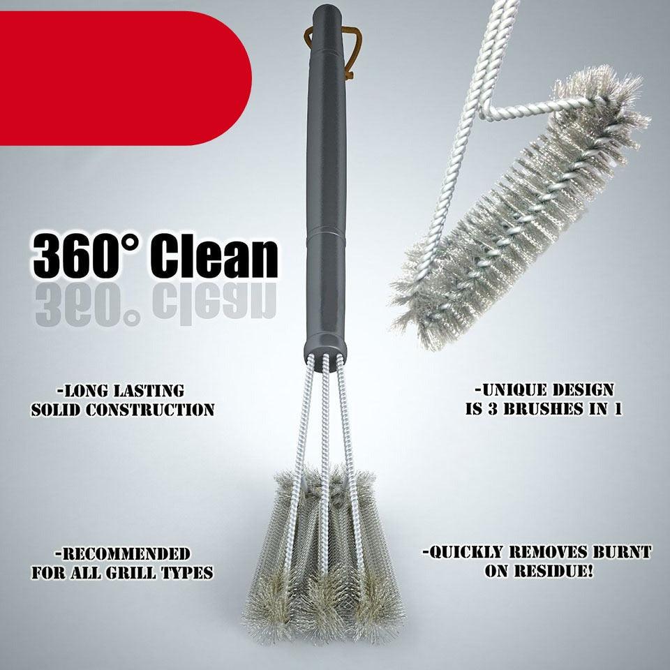 Premium Stainless Steel Grill Cleaning Brush