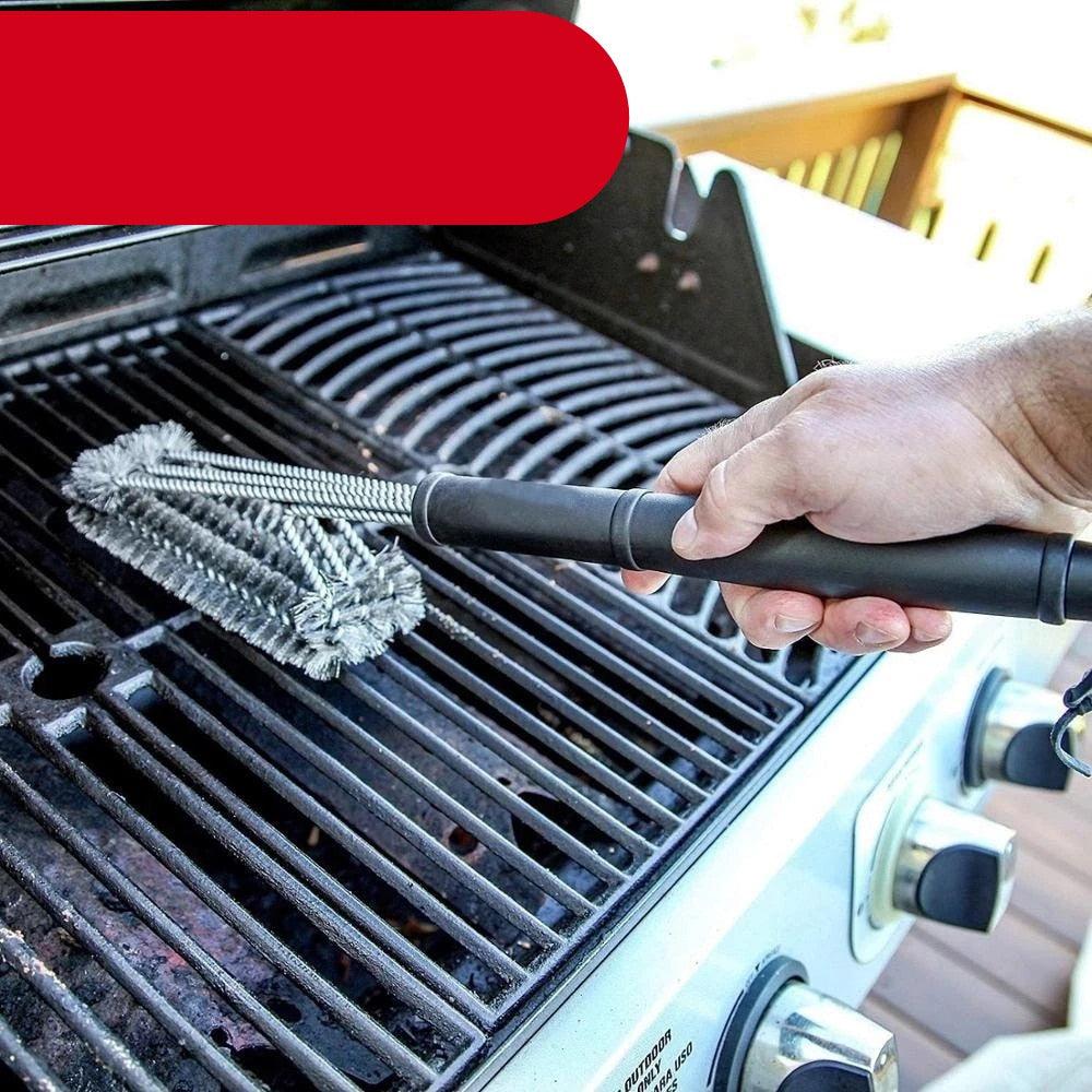 Premium Stainless Steel Grill Cleaning Brush