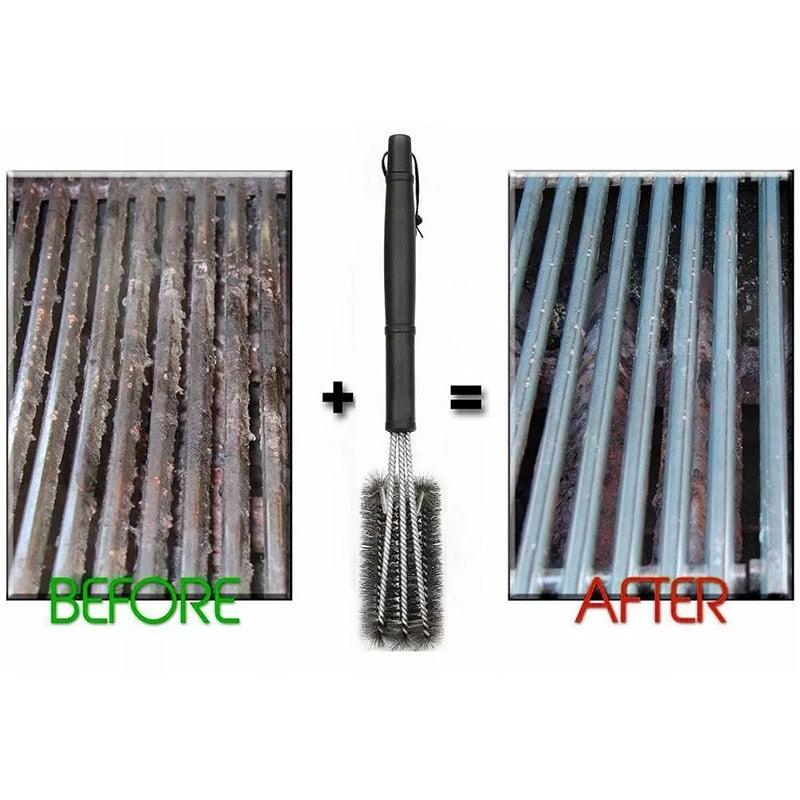 Premium Stainless Steel Grill Cleaning Brush