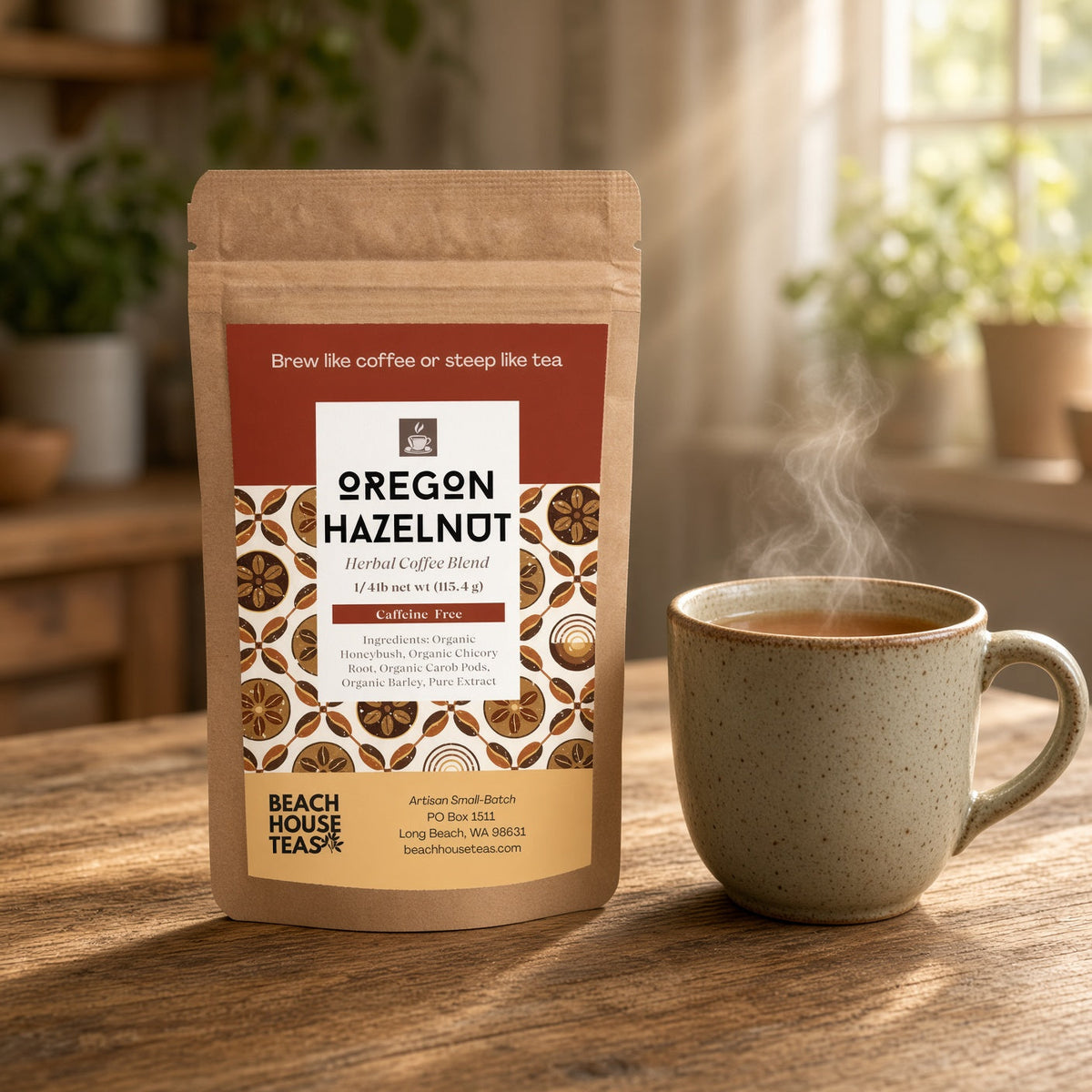 Café herbal de avellana de Oregón