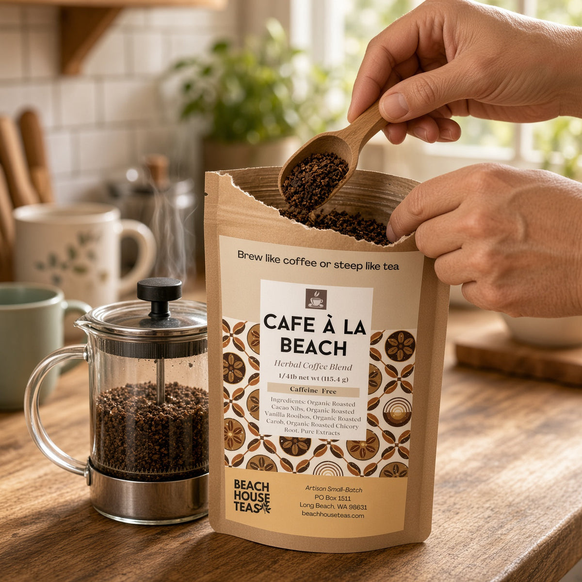 Café À la Beach Herbal Brew - Caffeine-Free Delight